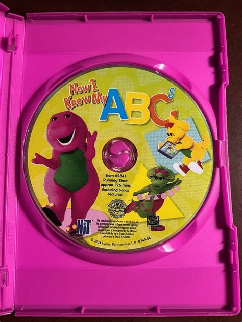 Barney Now I Know My Abcs Dvd 2004 45986028419 Ebay
