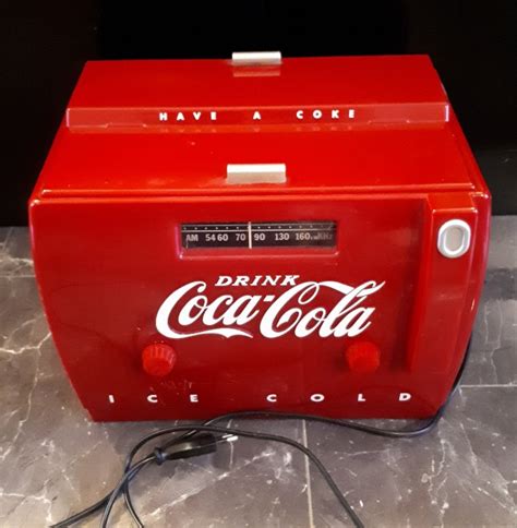 coca cola coca cola cooler radio otr 1949 plastic catawiki