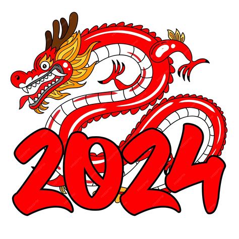 Premium Vector Year Of The Dragon 2024 Happy Chinesse New Year