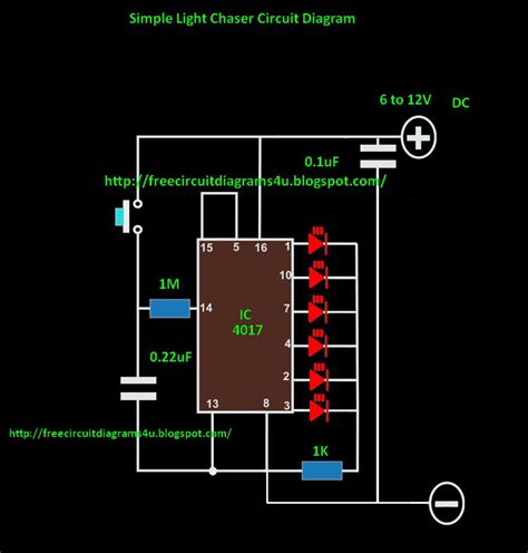 Free Circuit Diagrams 4u Led Light Chaser Circuit Diagram