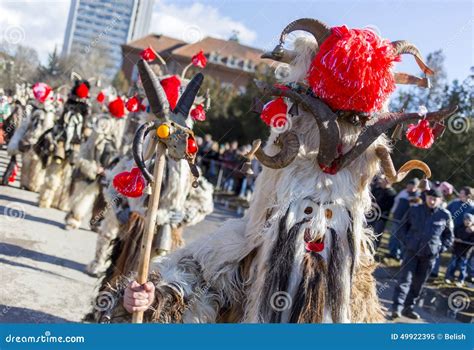 Surva Mask Costume Festival Editorial Image - Image of event, pernik