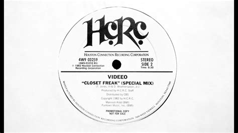 videeo closet freak special mix [1982] youtube