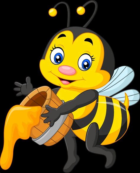 Abejita Cartoon Bee Cute Cartoon Bee Hives Boxes Bee Drawing Bee