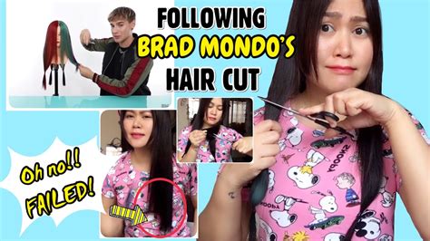 So this time i decided try out someone else's tutorials instead of trying teach you guys anything new, and came acro. I TRIED FOLLOWING BRAD MONDO'S HAIR CUT (FAILED ...