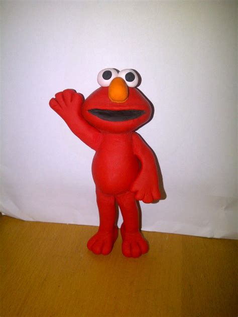 Handcrafted Polymer Clay Elmo From Seseme Street £500 Via Etsy