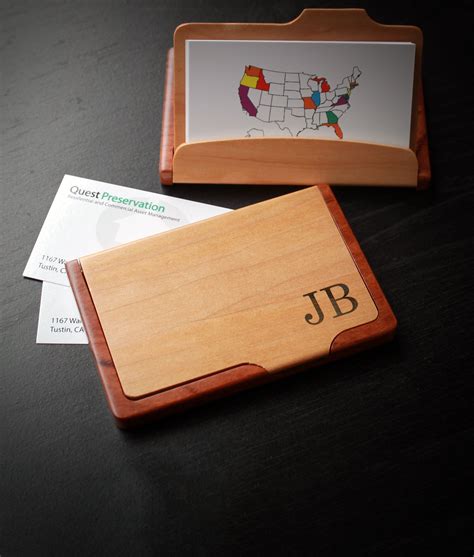 Personalized Business Card Holder Custom Business Card Etsy