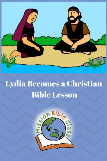 He didn't have to learn how to talk. Lydia Becomes a Christian Pin | Kids sunday school lessons ...