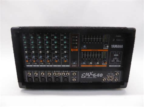 Yamaha Emx640 6 Channel Powered Mixer Dual Amp For Sale Online Ebay