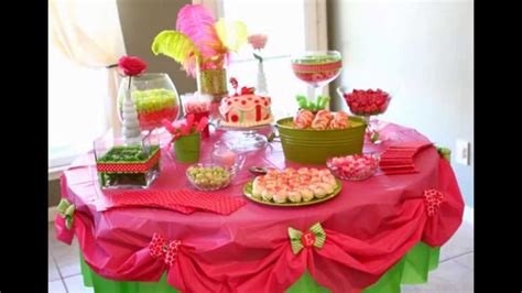 Decorating ideas range from the very easy to quite extravagant. Home Birthday party table decoration ideas - YouTube
