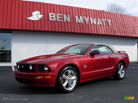 2009 Dark Candy Apple Red Ford Mustang Gt Premium Convertible 76740697