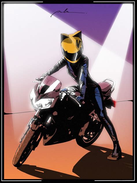 Artstation Celty Sergey Orlov Anime Motorcycle Motorcycle Drawing