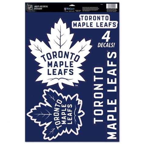 Toronto Maple Leafs Set Of 4 Ultra Decals At Sticker Shoppe