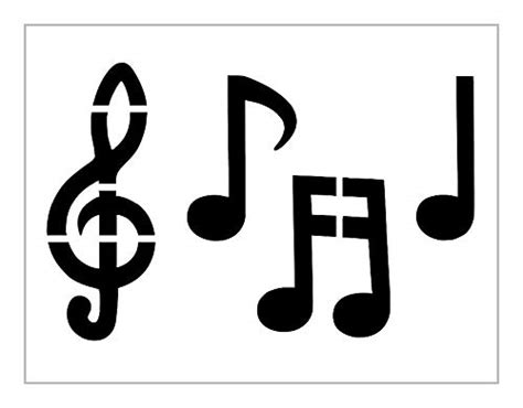 Music Notes Stencil Musical Chord Symbols 85 X 11