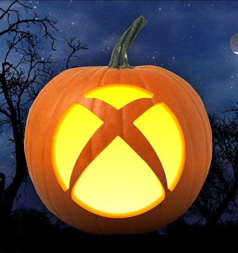 Xbox Halloween Pumpkin Carving Pattern Stencil Pdf By Grafiteez