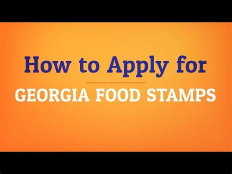 Search all georgetown food stamp offices that handle the application process for the supplemental nutrition assistance program (snap) in georgetown. How to Apply for Georgia Food Stamps - YouTube