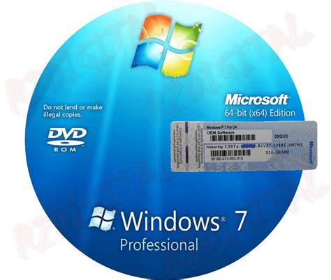 Windows 7 Professional Fqc 08289 Sp1 Dvd Adesivo Win Pro Oem Pack