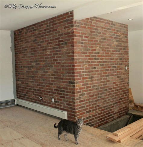 Turn A Plain Wall Into A Brick Wall Faux Brick Walls Brick Wall