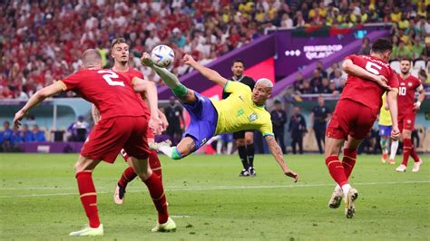best goal of world cup so far richarlison s stunner for brazil hands down sporting news