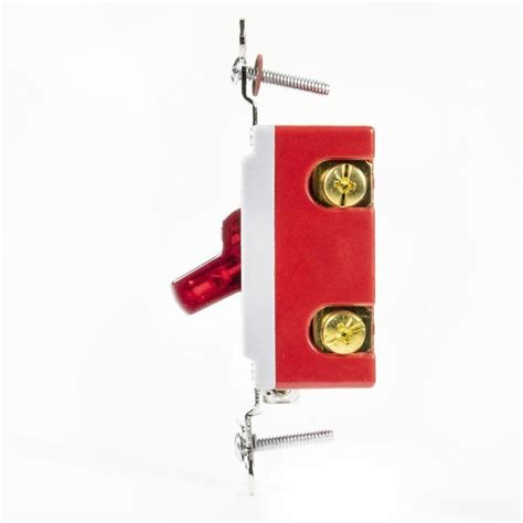 Hubbell 1520 Amp Single Pole Red Toggle Light Switch In The Light