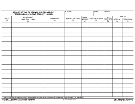 Gsa Form 139 Fill Out Sign Online And Download Fillable Pdf