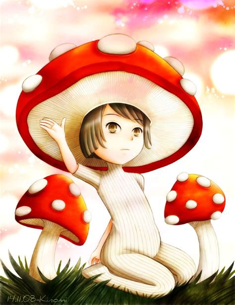 Mushroom Girl Stuffed Mushrooms Sketchbook Art Journal Doodle Art