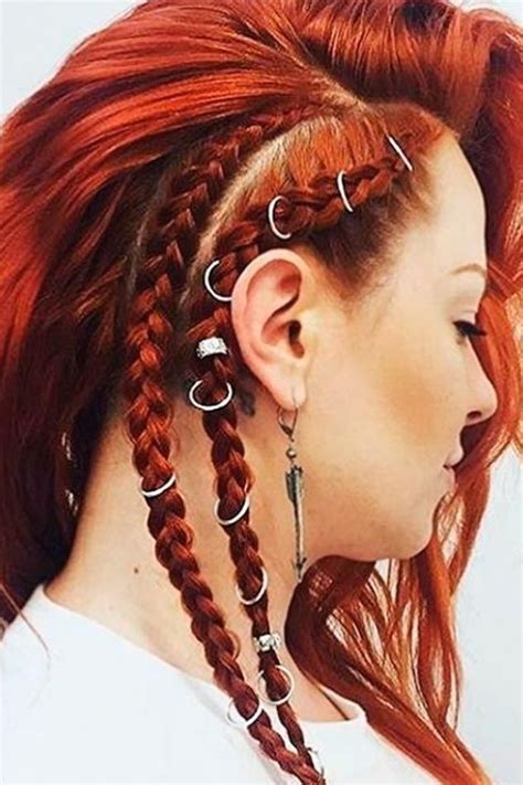 25 Creative Ideas To Diversify Your Favorite Hairstyles With Hair Rings Hair Styles Braids