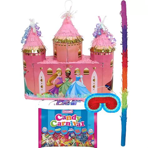 Pull String Disney Princess Castle Pinata Kit Party City