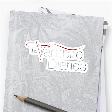 The Vampire Diaries Logo Stickers By Virginie Le Guen Bertheaume