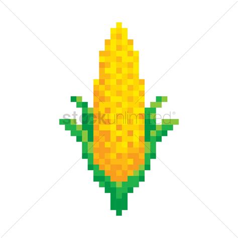 Pixel Art Corn Vector Image 1987417 Stockunlimited