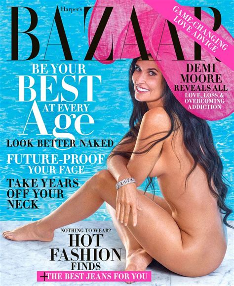 FOX NEWS Demi Moore Goes Nude On Harpers Bazaar Cover Reveals Miscarriage Battles With