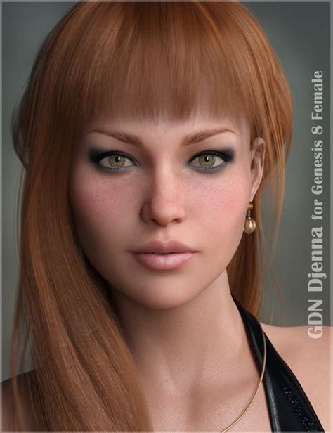 3d Model Gdn Djenna For Genesis 8 Female Free Download 3d Female Model Digital Art Girl Model