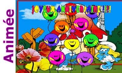 Carte virtuelle gratuite à envoyer sur le thème anniversaire. Carte Anniversaire Animée Musicale