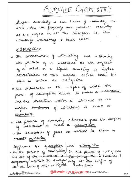 Solution Surface Chemistry Handwritten Notes Studypool
