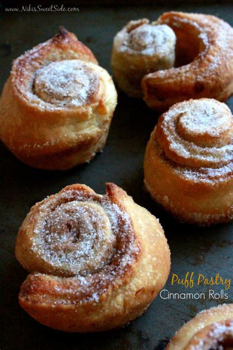 Puff Pastry Cinnamon Rolls Pastry Recipes Puff Pastry