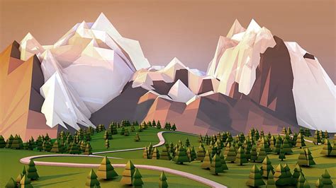 Hd Wallpaper Gray Mountains Illustration Mark Kirkpatrick Minimalism