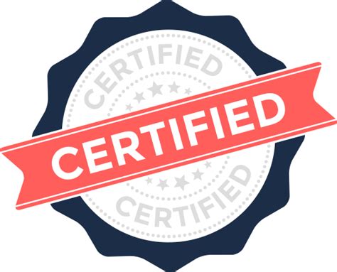 Certified PNG, Transparent Certification Label Stamp - Free Transparent ...