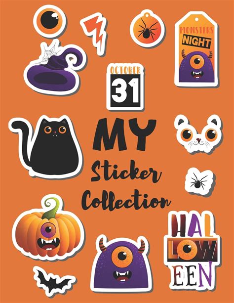 Creative Sticker Album Journal For Kids My Sticker Collection Monster