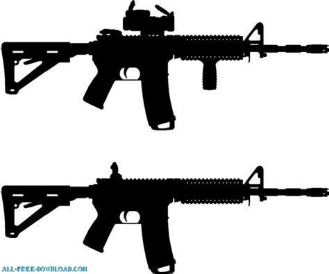 Download AR 15 Silhouette Free vector in Encapsulated PostScript ...