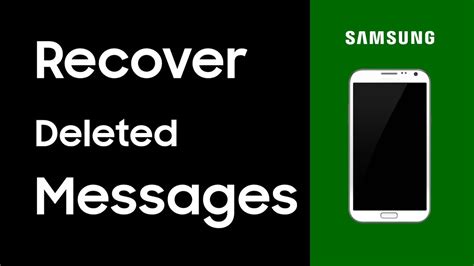 How To Recover Deleted Text Messages On Android Samsung Galaxy