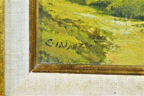 Looking To Find The Value Of A C Inness Oil Painting Certified By Home