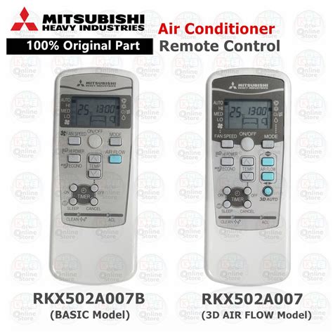 100 Original Mitsubishi Heavy Industries Air Con Remote Control