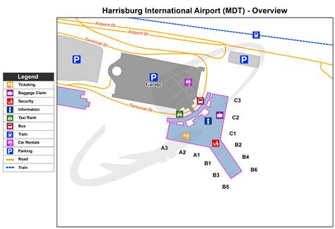 Harrisburg Airport Mdt Airport In Pennsylvania