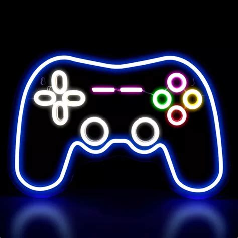 Letrero Neón Videojuegos Habitación Jugadores Luz Led Decora Meses