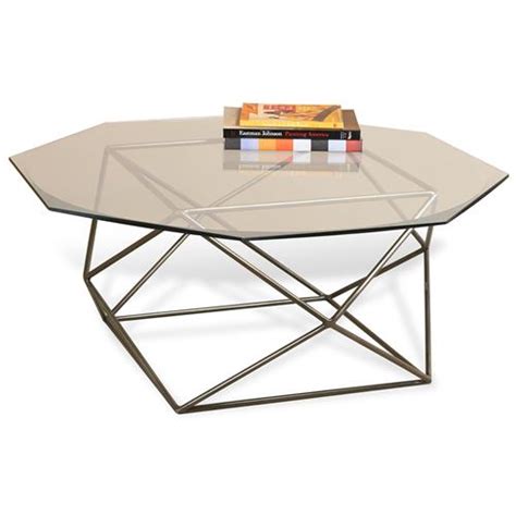 The alexa coffee table is a simple coffee table that integrates the amazon alexa. Alexis Geometric Antique Brass Octagonal Coffee Table