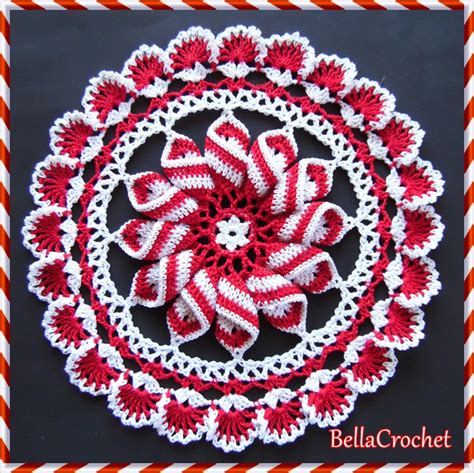 Bellacrochet Peppermint Pinwheel Doily A Free Crochet Pattern For You