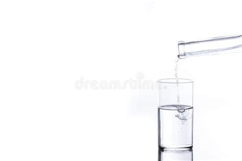 Pouring Water In A Glass Stock Image Image Of Pour Isolated 46546149