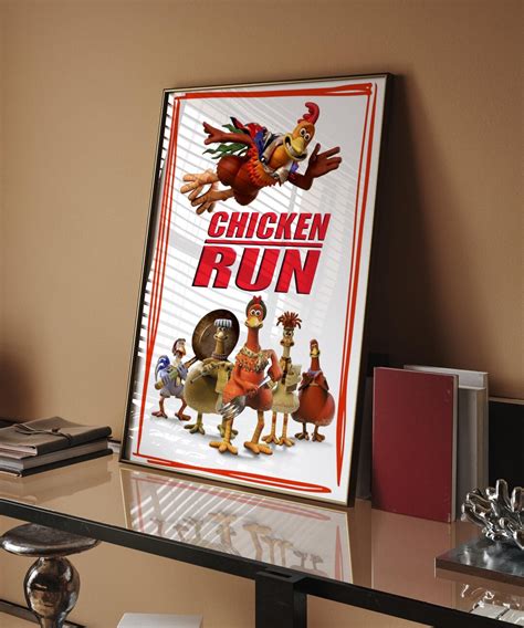Chicken Run Movie Poster For Wall Art Etsy