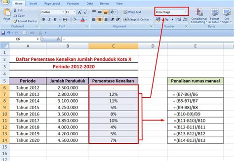 Belajar Rumus Excel Persen Bentuk Dasar Dan Contohnya Rumus Excel