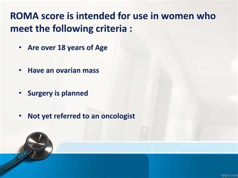 Roma Risk Of Ovarian Malignancy Algorithm