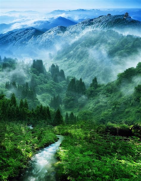 Japan Mountains Landscapes Nature Trees Forest Plants Rivers Nature Rivers Hd Desktop Wallpaper